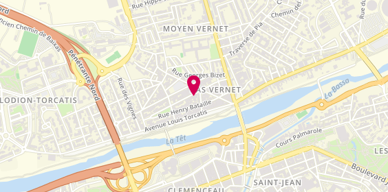 Plan de Dollet Laurent, 17 Rue Jean Richepin, 66000 Perpignan