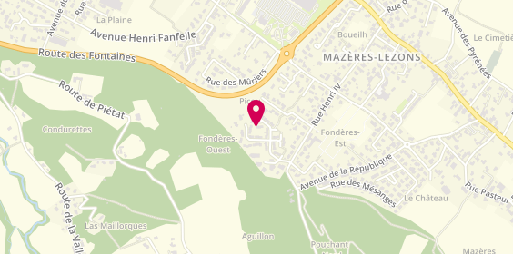 Plan de Entreprise Nunes platrerie, 19 Rue Corisande d'Andoins, 64110 Mazères-Lezons