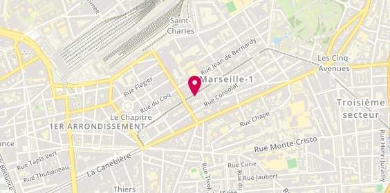 Plan de Aouadi Moreau Nadira, 40 Boulevard Longchamp, 13001 Marseille
