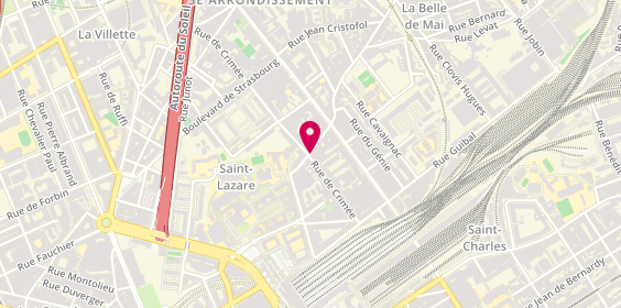 Plan de Sds, 58 Rue Crimée, 13003 Marseille