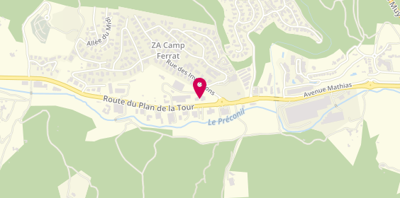 Plan de Nova Peinture, 199 Bis Route du Plan de la Tour, 83120 Sainte-Maxime