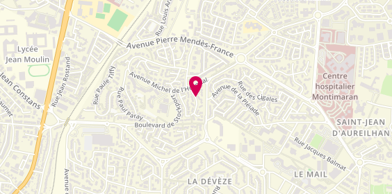 Plan de TIZIANEL David, 17 Rue Pasteur Niemoller, 34500 Béziers