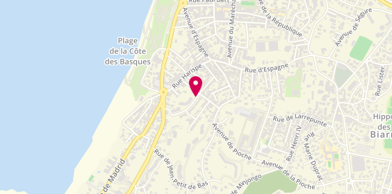 Plan de Guinet Jean Jacques, 2 Rue Georges Hennebutte, 64200 Biarritz