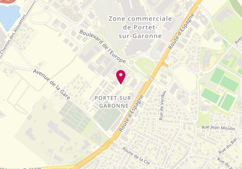 Plan de Toutanparket, 7 Allée des Sports, 31120 Portet-sur-Garonne