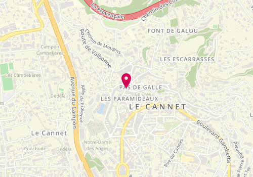 Plan de PARIGOT Cyrille, 12 Rue Victor Hugo, 06110 Le Cannet