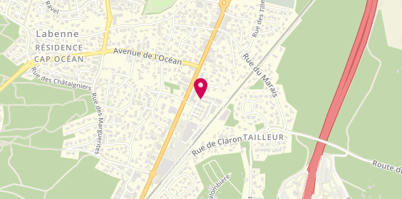 Plan de A&C Peinture-Nettoyage, 6 Rue des Oyats, 40530 Labenne