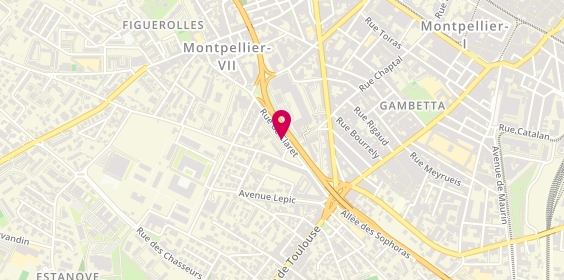Plan de VALENT Pierre, 38 Rue de Claret, 34070 Montpellier