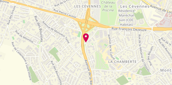 Plan de Benhammou Driss, 121 Rue Pont Lavérune, 34070 Montpellier