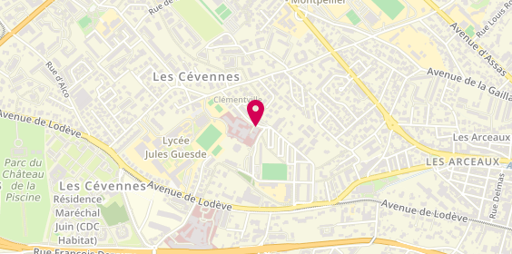 Plan de LB Peinture et Decoration, 18 Rue de Clementville, 34000 Montpellier