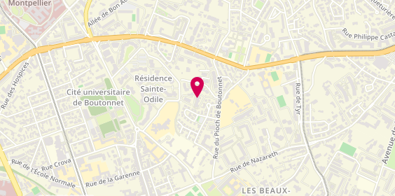 Plan de Cedric Martin Peinture, 383 Rue du Pioch de Boutonnet, 34070 Montpellier