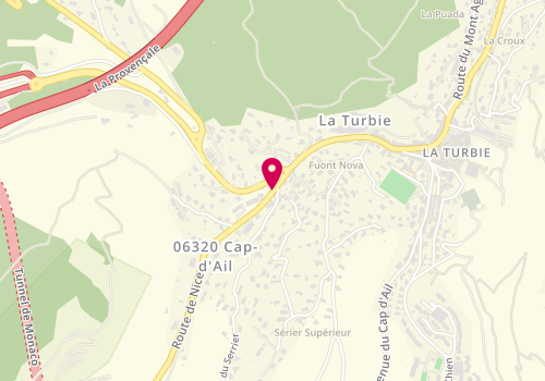 Plan de ONOLFO Alain, 347 Route de Nice, 06320 La Turbie