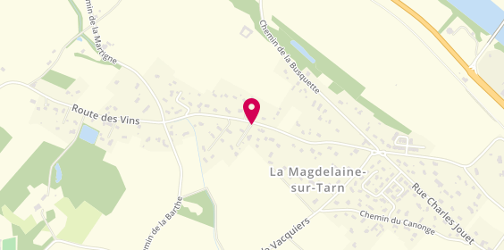 Plan de A.L.M, 495 Route des Vins, 31340 La Magdelaine-sur-Tarn