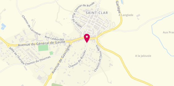Plan de JULIEN Daniel, 6 Chemin Bruzau, 32380 Saint-Clar