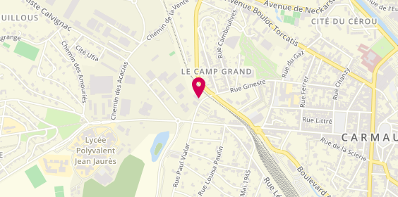Plan de CALVIGNAC LIONEL-isolation-entreprise de peinture-Albi, 26 Rue Gineste, 81400 Carmaux