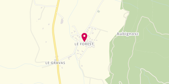 Plan de Rf Travaux, Allée des Platanes
Le Forest, 04200 Aubignosc