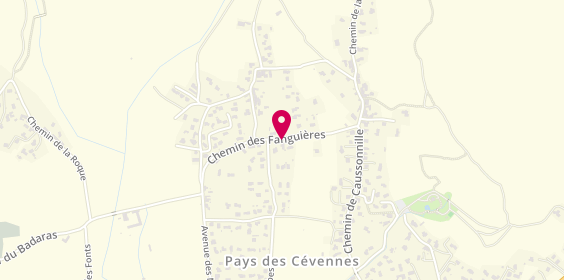 Plan de DE ROSSO Claude, 320 Chemin Fanguieres, 30340 Saint-Julien-les-Rosiers