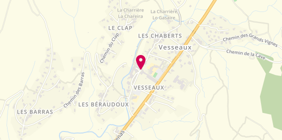 Plan de Ets Ros Voisin, Le Fort, 07200 Vesseaux