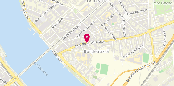 Plan de ARMAGNAC Christophe, 73 Rue Benauge, 33100 Bordeaux