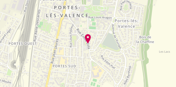 Plan de As Peinture, 22 Rue Emile Zola, 26800 Portes-lès-Valence