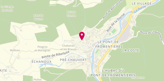 Plan de Fred Peinture, 85 Route de Bois Lacombe, 07160 Mariac