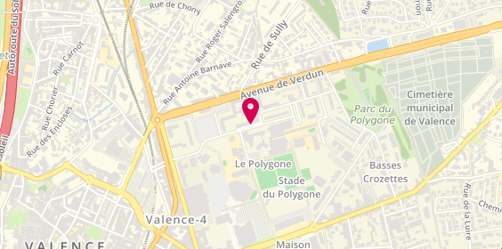 Plan de Ets Marandon, 29 avenue Georges Clemenceau, 26000 Valence