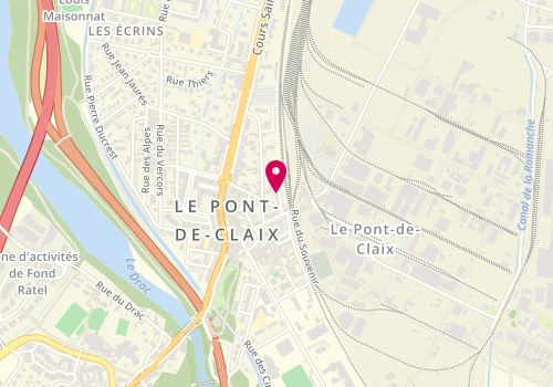Plan de MANDA Valentin, 11 Avenue de la Gare, 38800 Le Pont-de-Claix
