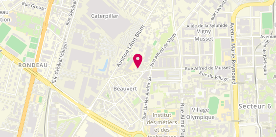 Plan de Habil Carrelage, 4 Rue Guy de Maupassant, 38100 Grenoble