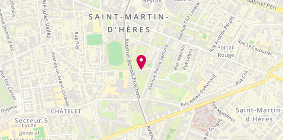 Plan de Rppc, 6 Rue Louis Jouvet, 38400 Saint-Martin-d'Hères
