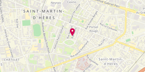 Plan de MANNINA Charline, 20 Rue Lebrix, 38400 Saint-Martin-d'Hères