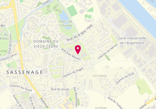 Plan de Couleur & matière DECO, 16 Rue Jean Moulin, 38360 Sassenage