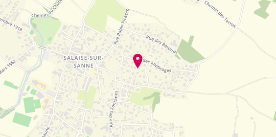 Plan de ALIBERT Patrick, 28 Route C des Fontanes, 38150 Salaise-sur-Sanne