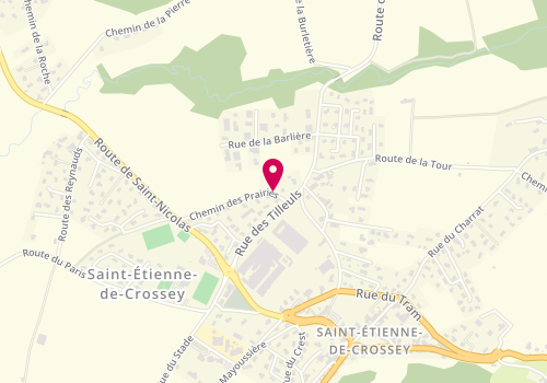Plan de VANTHOURNOUT Serge, 304 Chemin Prairies, 38960 Saint-Étienne-de-Crossey