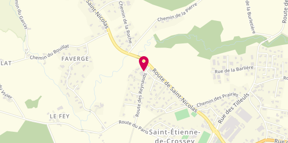 Plan de BATIER Francis, 54 Route Reynauds, 38960 Saint-Étienne-de-Crossey