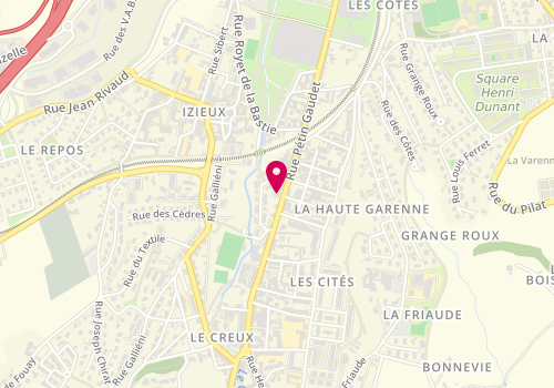 Plan de Techni Sol Carrelage, 67 Rue Petin Gaudet, 42400 Saint-Chamond
