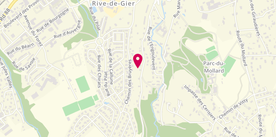 Plan de Miroiterie de Oliveira, 44 Route de Farnay, 42800 Rive-de-Gier