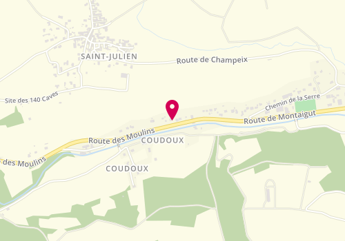 Plan de MV Gory et Fils, Route de Montaigut, 63320 Champeix