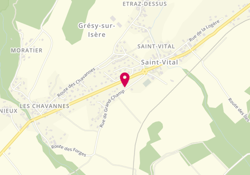 Plan de VAUDEY Julien, 164 Rue du Grand Champs, 73460 Saint-Vital