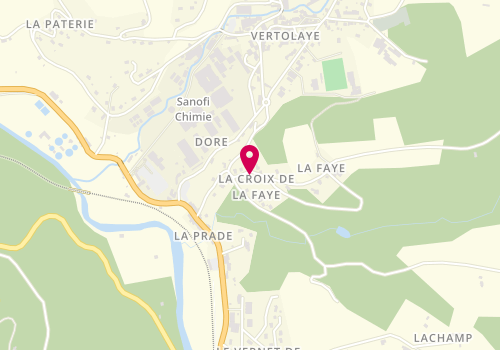 Plan de Atelier de Coupe et Decoupe, Le Bourg Lieu-Dit Faye, 63480 Vertolaye