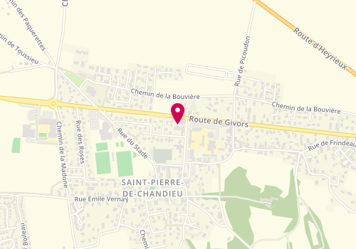 Plan de HDI Peinture, 35 Avenue Amedee Ronin, 69780 Saint-Pierre-de-Chandieu