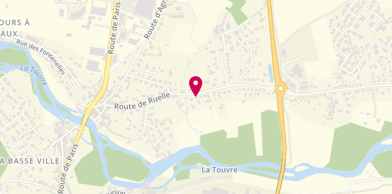 Plan de A.B Déco, 3111 Route de Gond-Pontouvre, 16600 Ruelle-sur-Touvre