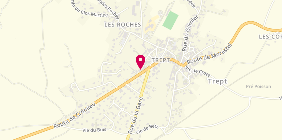 Plan de MATHIEU Alain, 8 Route Cremieu, 38460 Trept
