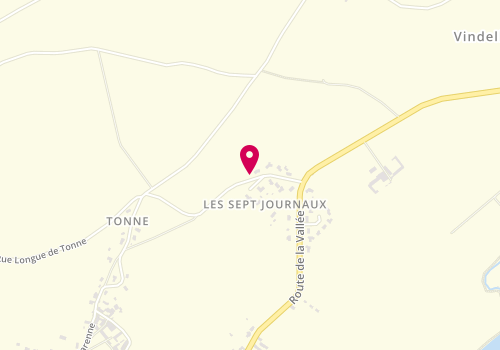 Plan de Laurent Sandrine, 8 Route des 7 Journaux, 16430 Vindelle