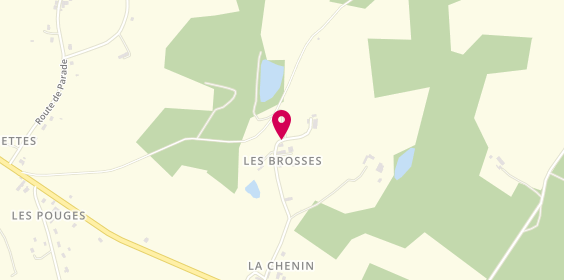 Plan de CHAPUT Alain, 6 Les Brosses, 87150 Oradour-sur-Vayres