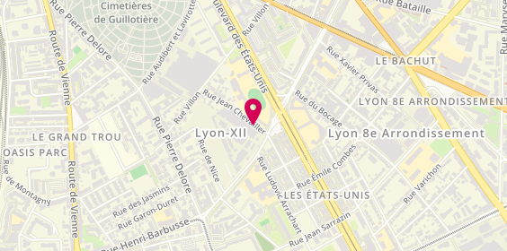 Plan de Artem, 20 Rue Jean Chevailler, 69008 Lyon