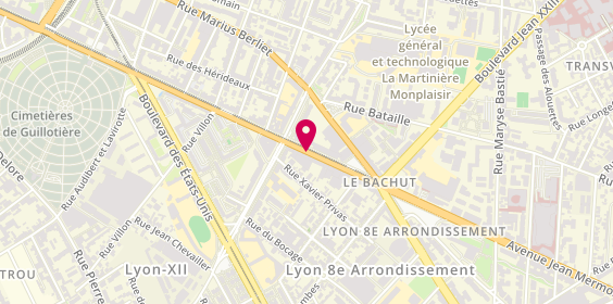 Plan de Société Nouvelle de Platrerie S N P, 320 Avenue Berthelot, 69008 Lyon