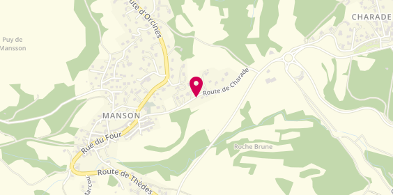 Plan de CM Peinture, Manson 22 Route Charade, 63122 Saint-Genès-Champanelle