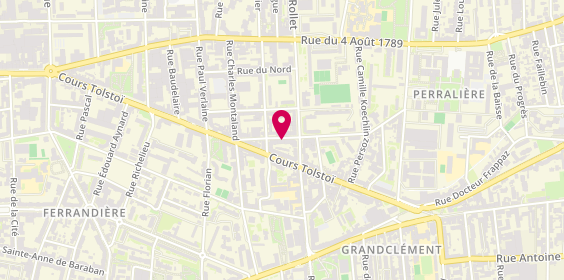 Plan de POPESCU Corneliu, Chez Mme Adina Dinescu
14 Cours Doc Jean Damidot, 69100 Villeurbanne