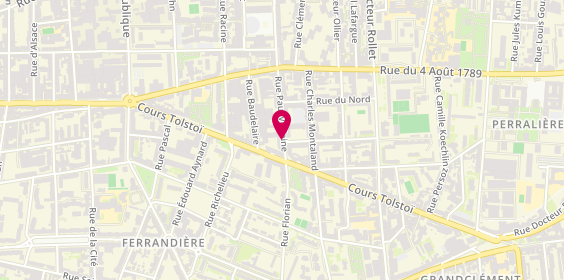 Plan de SEGHIR Cherif, 68 Rue Paul Verlaine, 69100 Villeurbanne