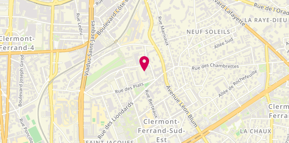 Plan de Sse Auvergne Finitions, 4 Rue des Plats, 63000 Clermont-Ferrand