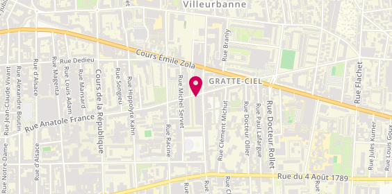 Plan de Cécile Décoration Universelle, 112 Rue Anatole France, 69100 Villeurbanne